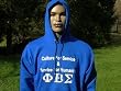 PBS Blue Hoodie - Motto w/Greek Letters - Large