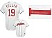 Bob Feller Cleveland Indians Autographed Majestuc Replica Jersey with 107.9 MPH Inscription