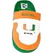 Miami Hurricanes NCAA Comfy Feet Scuff Slippers