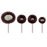 Buy 4pc Aluminum Oxide Fiber Buffing Wheels - Satin-Finish Abrasive for Rust, Paint... by EK