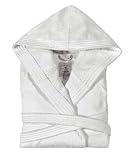 Produkt-Bild: Tom Tailor 110401/900/705 "Basic Velours" Bademantel, mit Kapuze, Gr. XXL, wei&szlig;