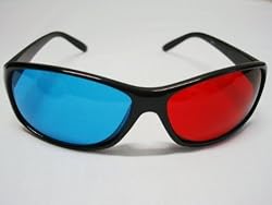 Red-blue / Cyan Anaglyph Simple style 3D Glasses 3D movie game (Extra Upgrade Style)
