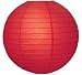 Party Paper Lantern-Round 12-Luau Supplies- Oriental/Chinese Lamps - Red