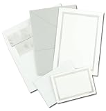 (Price/Pack)Masterpiece Studios 9036152 Silver Folder Invitation And Note Card Kit