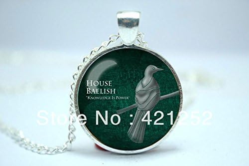 ArtShop Fashion Jewelry House Baelish Game Of Thrones Barratheon Sigil Necklace Glass Cabochon Christmas gift