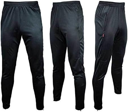 Maxtrend Men's Sportwear Soccer Running Training Fitness Athletic Sweat Skinny Pants Trousers Black