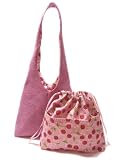 K2L&D2 Florida Chenille'07 of Katty TESAGE tote bags, Cherry Lining, comes with Purse Insert (Drawstring Organizer), Upholstery Cotton Chenille, Shoulder bags