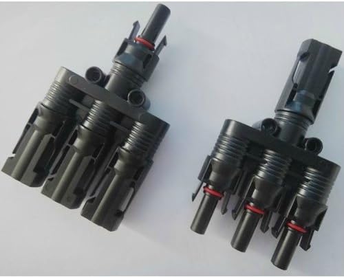 Rextin Solar Panel Mc4-T style- 3 Stage Parallel Branch Pv Connector Set (Mc4-T style-4)