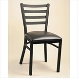 IMAGE OF Diana Chair Vinyl: Mocha, Frame Finish: Walnut, Seat: Wood