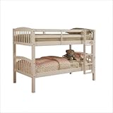 Linon Mission Style Bunk Bed White