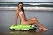 Surfster Blade Pro Inflatable Bodyboard / Boogie Board (Green) with Pump & Leash