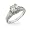 Eve's Addiction Vintage Style Brilliant Cut CZ Engagement Ring, 5