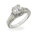 Jewelry : Vintage Style Brilliant Cut CZ Engagement Ring