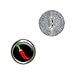 Chili Pepper - Southwestern Metal Craft Sewing Novelty Buttons - Set of 4