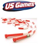 US Games 7ft Red with White Segmented Skip Rope