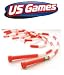 US Games 7ft Red with White Segmented Skip Rope