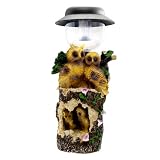 Decorative Owl Family Solar Powered LED Outdoor Path Light