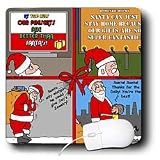 Rich Diesslins Funny Christmas Cartoons - Santa Tries to Compete with Company Christmas Commercials - Mouse Pads