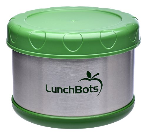 LunchBots Thermal 16-Ounce Insulated Food Jar, Green