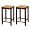 Set Of 2 Walnut Finish 24