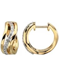 Wavy Diamond Earrings - 3/4 ct tw