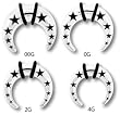 STEEL PINCHERS WITH BLACK STARS PNCHST1-00 -00G