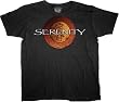 Serenity Movie Logo Black T-Shirt Tee Mens