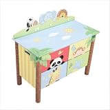 Teamson Sunny Safari Toy Box - Green  Yellow by 