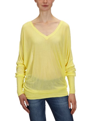 VERO MODA Damen Pullover, 10079139 MOMO LS BAT TOP, Gr. 36 (S), Gelb (LIMELIGHT) Preisvergleich