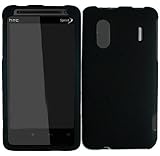 For Sprint HTC Kingdom Accessory - Black Rubber Feel Hard Case Proctor Cove ....