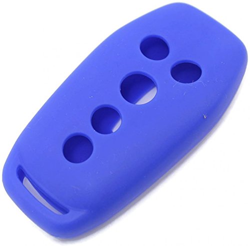 Blue Silicon Key Fob Keyless Entry Remote Skin Cover Protector Fits: Ford Mustang w/remote Start 2015
