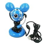 SAVE $20.04 - Blue Webcam with Speakers, Mic, & Lights $15.95