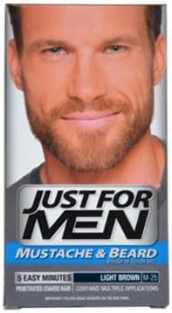Men Just For Men Brush-In Color Gel Light Brown # M-25 Mustache-Beard & Sideburns Color *** Product Description: Just For Men Brush-In Color Gel Light Brown #M-25 Mustache-Beard & Sideburns Colorthe World'S Leader In Men'S Haircolor. Contains Mul ***