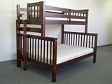 Bunk Bed Twin over Full Mission style - Side Ladder in Cappuccino