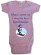 WHEN I GROW UP I WANT TO BE A SNOWBOARDER - BigBoyMusic Baby Designs - White, Blue or Pink Onesie / Baby T-shirt