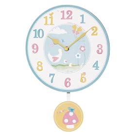 Pendulum Kids Wall Clock 30cm