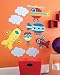 Wallies Airplanes Blimp Helicopter Clouds Big Mural