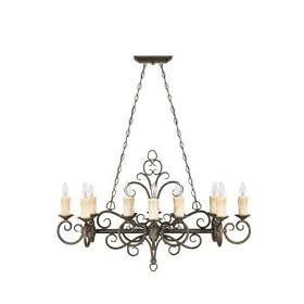 World Imports 5029-63 Sheffield 8 light Potrack, French Bronze by World Imports