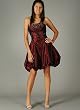 Strapless Gathered Sequin Bubble Formal for Bridesmaid Formal Prom