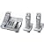 Panasonic KX-TG6073S 5.8 GHz Expandable Digital Cordless Answering System with 3 Handsets