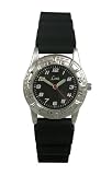 Limit  5246.39  Childrens Silver coloured  Gunmetal dial,  Black rubber strap watch