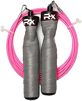 Rx Jump Rope Gauntlet Gray with Neon Pink Cable