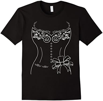Men's Bride Wedding Dress T-shirt, Funny Bridal Shower or Vegas 2XL Black