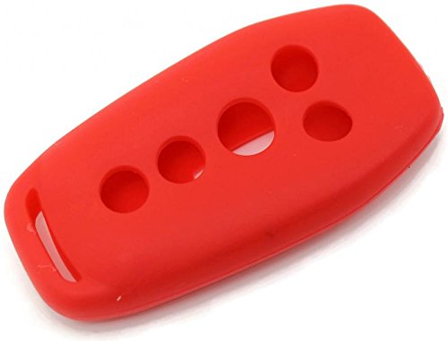 Red Silicon Key Fob Keyless Entry Remote Skin Cover Protector Fits: Ford Mustang w/remote Start 2015