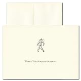 Thank You Cards - Retro Business Appreciation, Box of 10 cards and envelopes