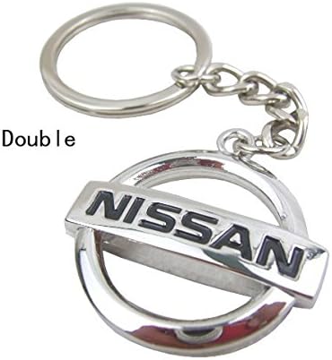 10pcs/lot Automobile Car Styling Nissan Logo Badge Emblem Mark 3d Metal Nissan Key Ring Chain Keyring Keychain