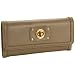 Marc Jacobs Turnlock Long Trifold Wallet Wild Mushroom