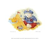 On the Beach, IV by Sarah Bengry. Size 7.89 inches width by 5.97 inches height. High Quality Art Poster Print