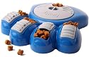 Dog Bowl Aikiou Puzzle Pet Food Bowl Feeder Blue