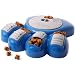 Dog Bowl Aikiou Puzzle Pet Food Bowl Feeder Blue